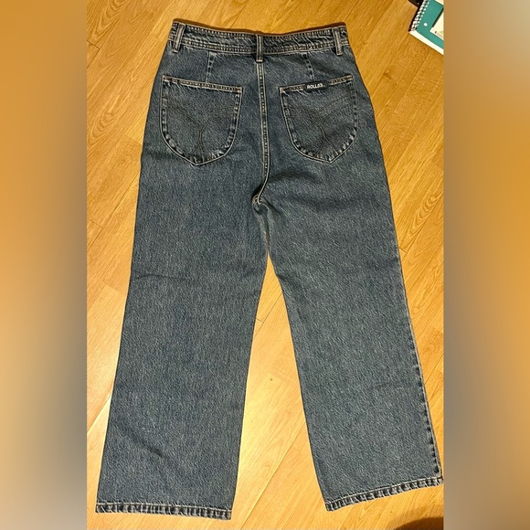 ROLLA'S High Rise Wide Leg Button Fly Jeans - Picture 2 of 6